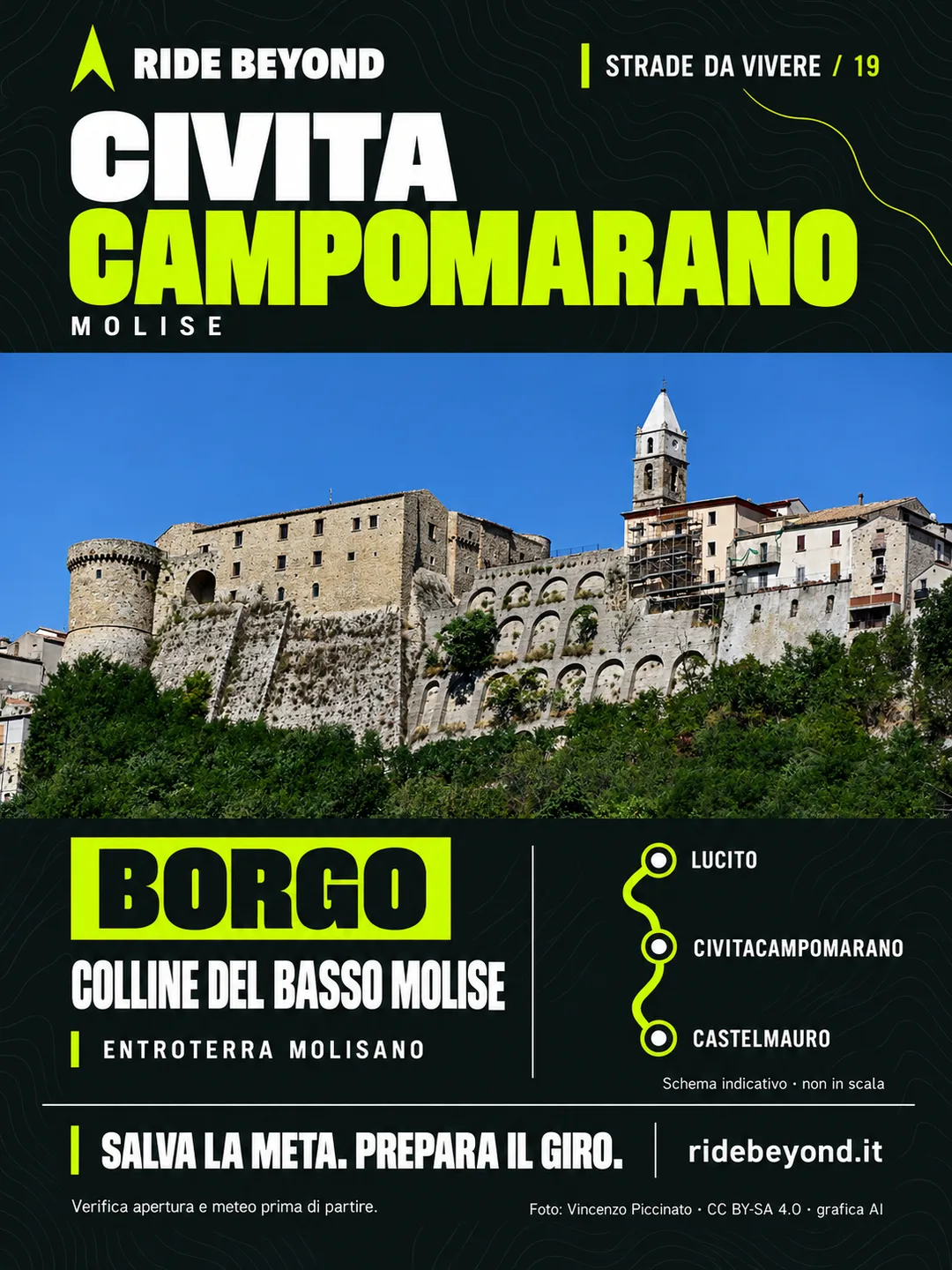 Grafica RIDE BEYOND · Civitacampomarano, Molise