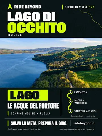 Grafica RIDE BEYOND · Lago di Occhito