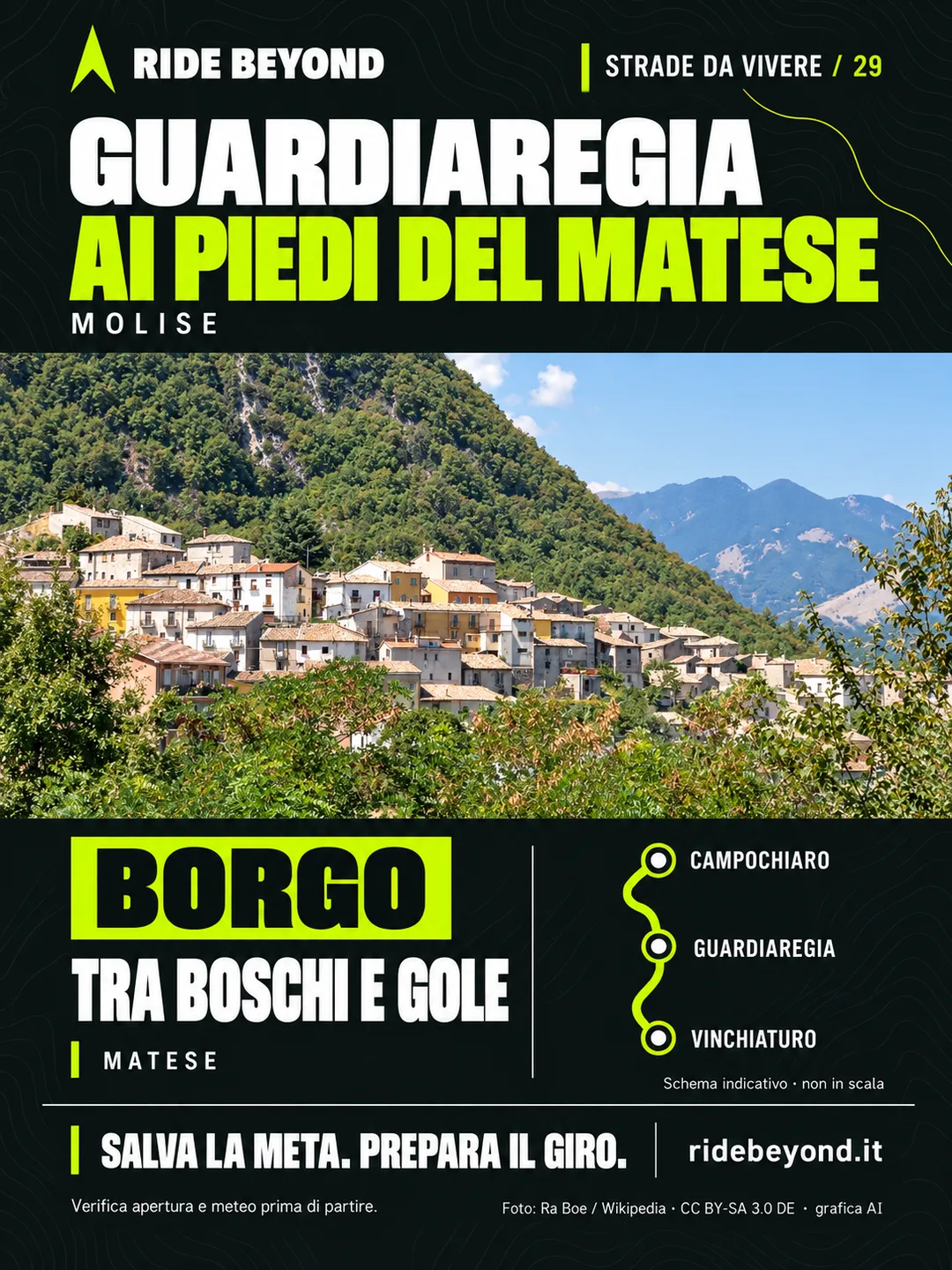 Grafica RIDE BEYOND · Guardiaregia, Molise
