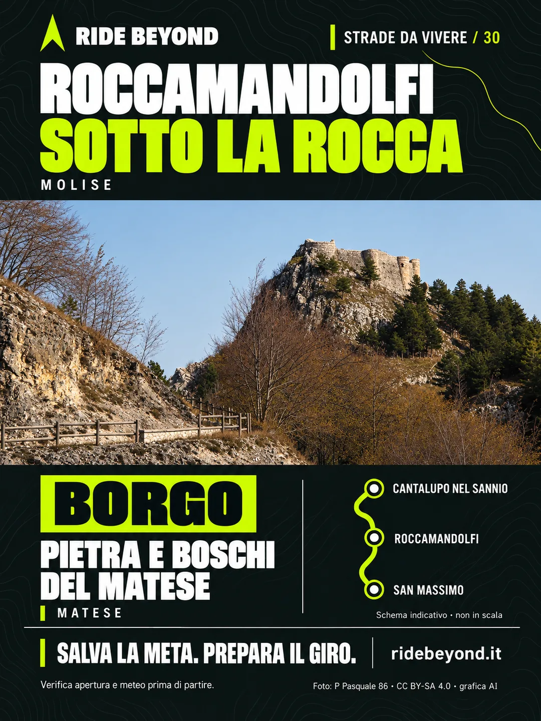 Grafica RIDE BEYOND · Roccamandolfi, Molise