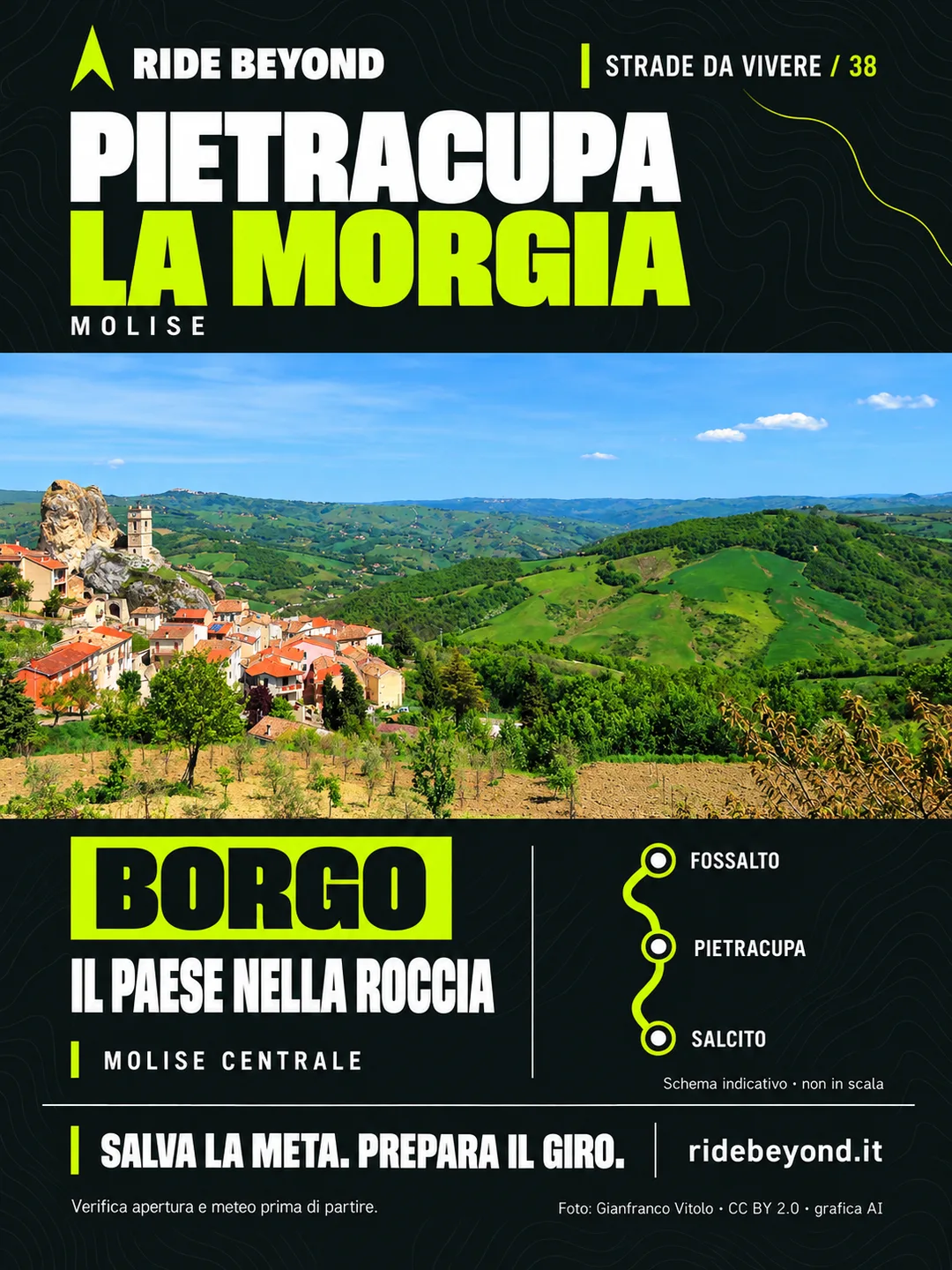 Grafica RIDE BEYOND · Pietracupa, Molise