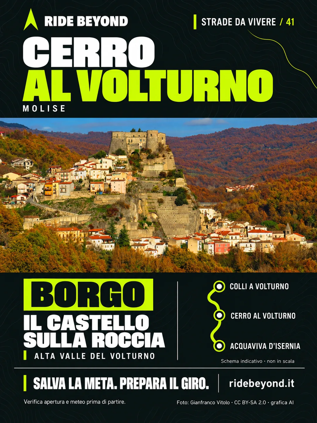 Grafica RIDE BEYOND · Cerro al Volturno, Molise