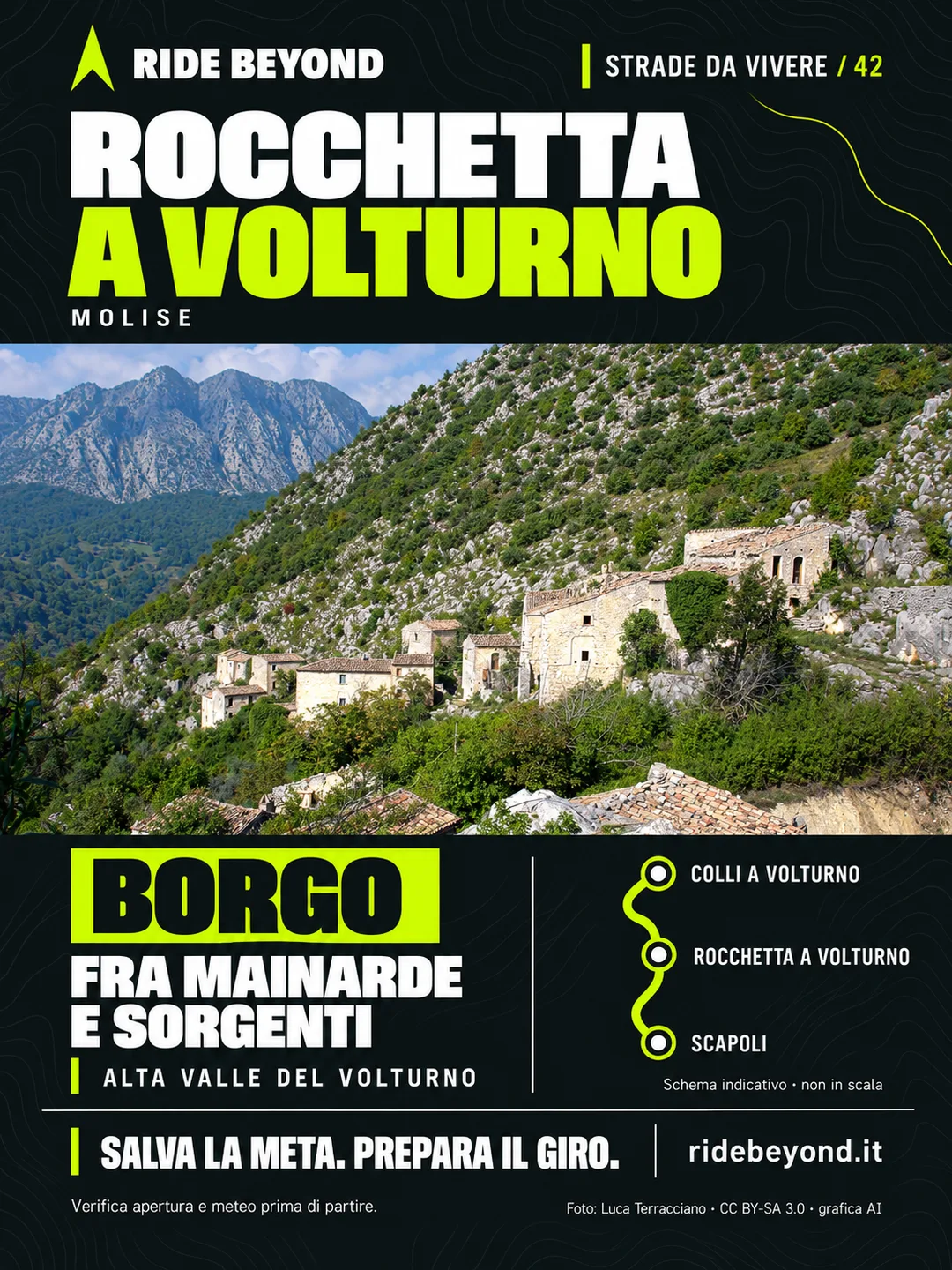 Grafica RIDE BEYOND · Rocchetta a Volturno, Molise