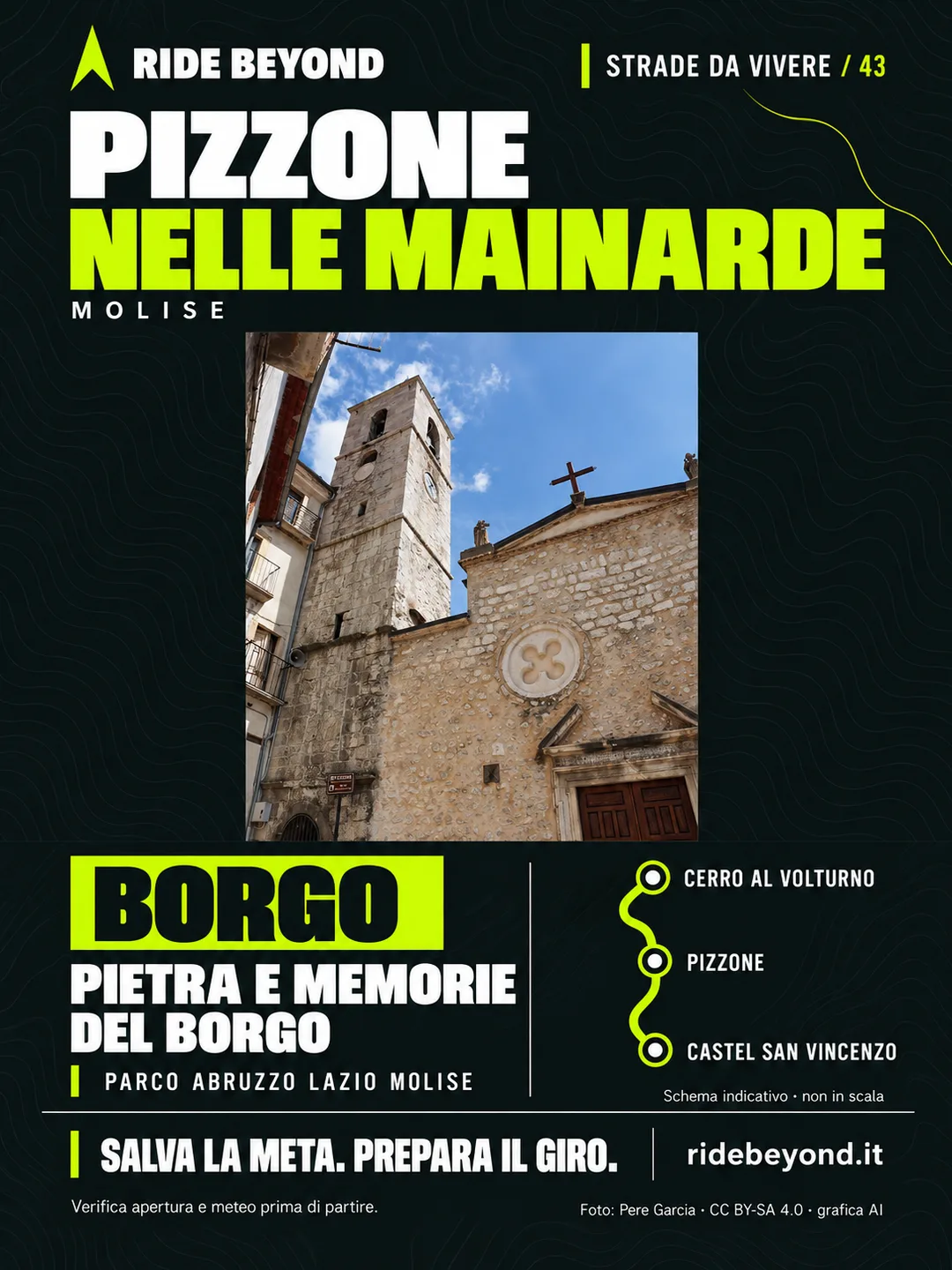Grafica RIDE BEYOND · Pizzone, Molise