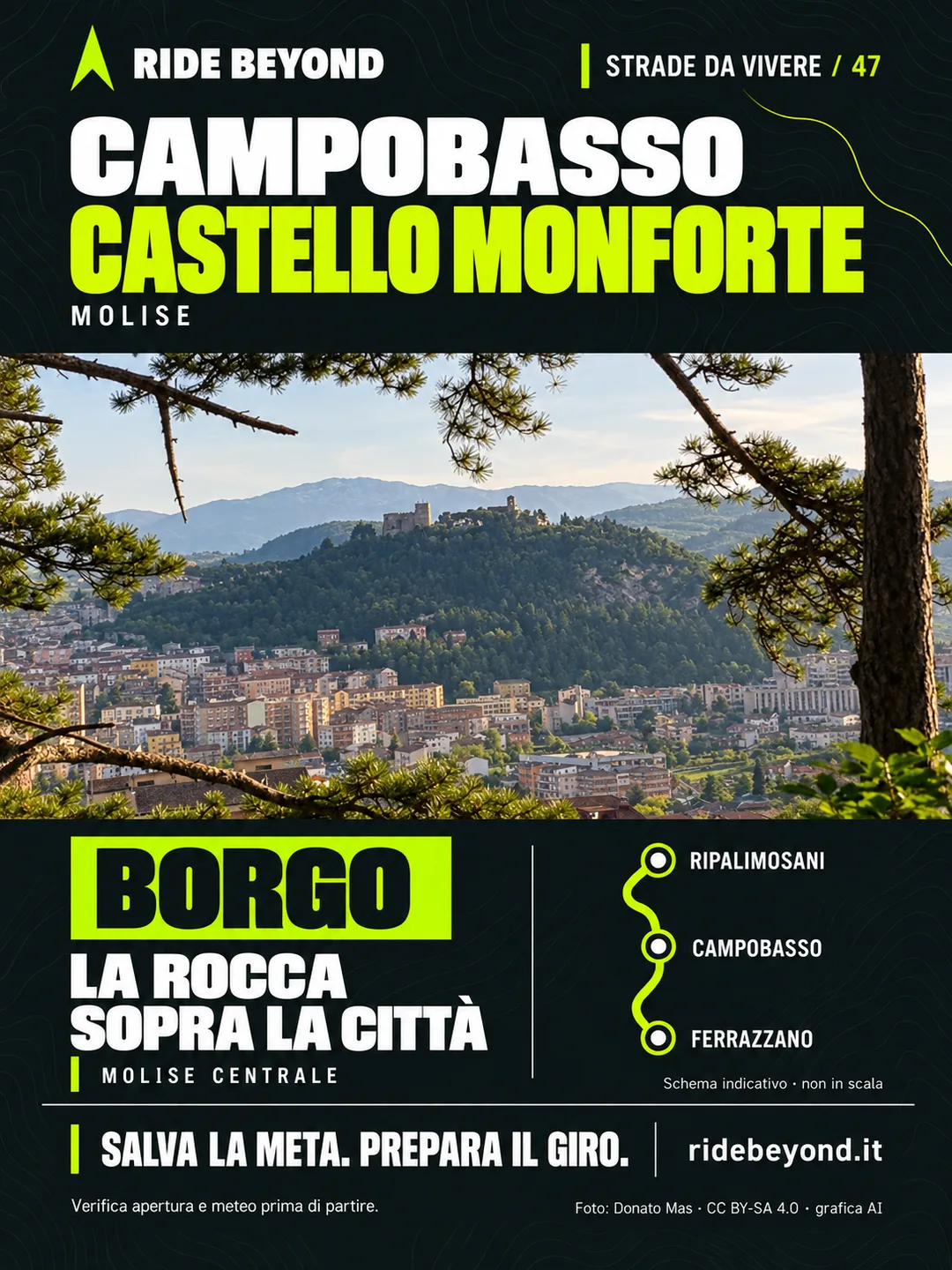 Grafica RIDE BEYOND · Campobasso · Castello Monforte, Molise