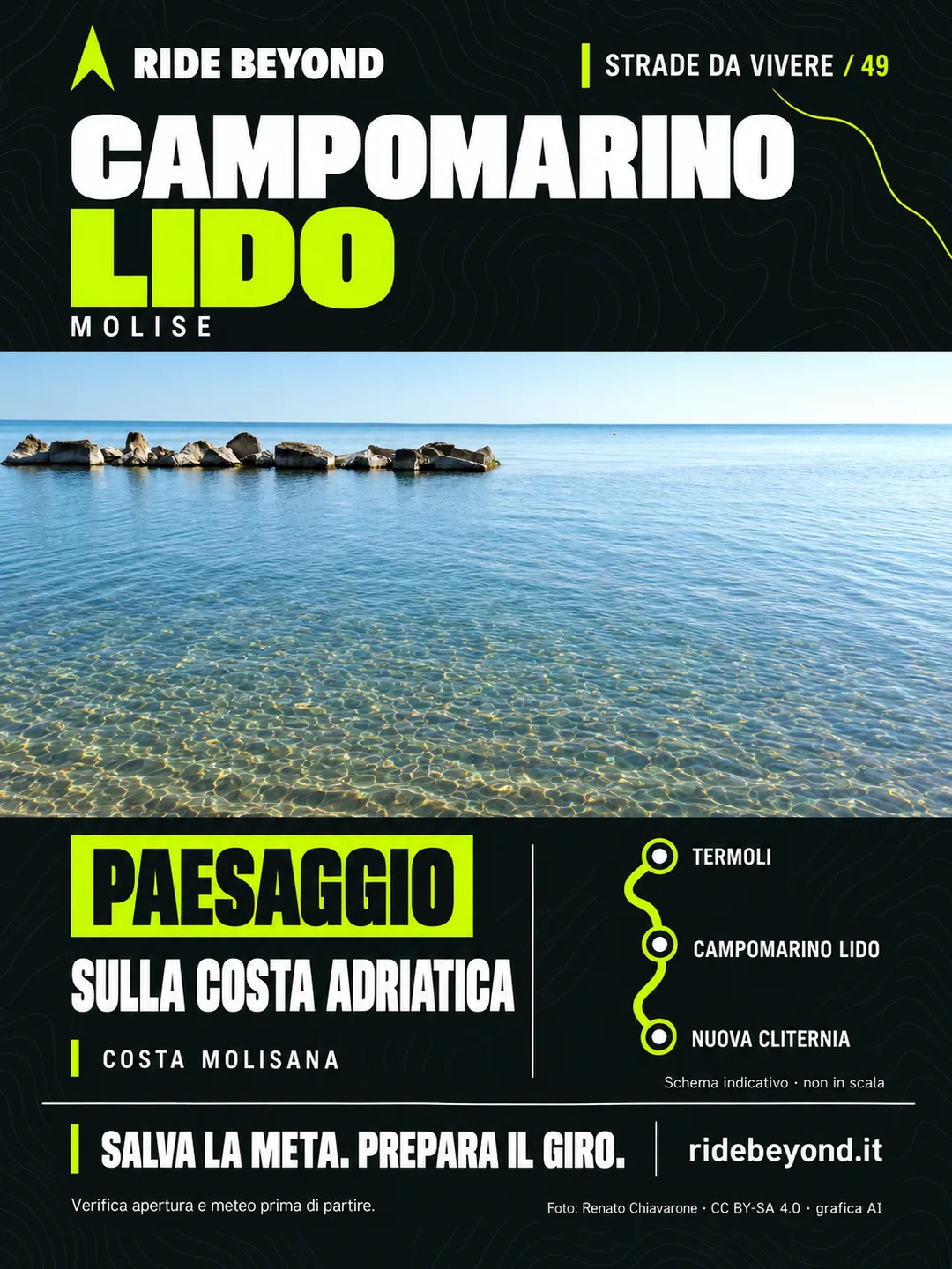 Grafica RIDE BEYOND · Campomarino Lido, Molise
