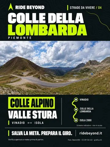 Grafica RIDE BEYOND · Colle della Lombarda
