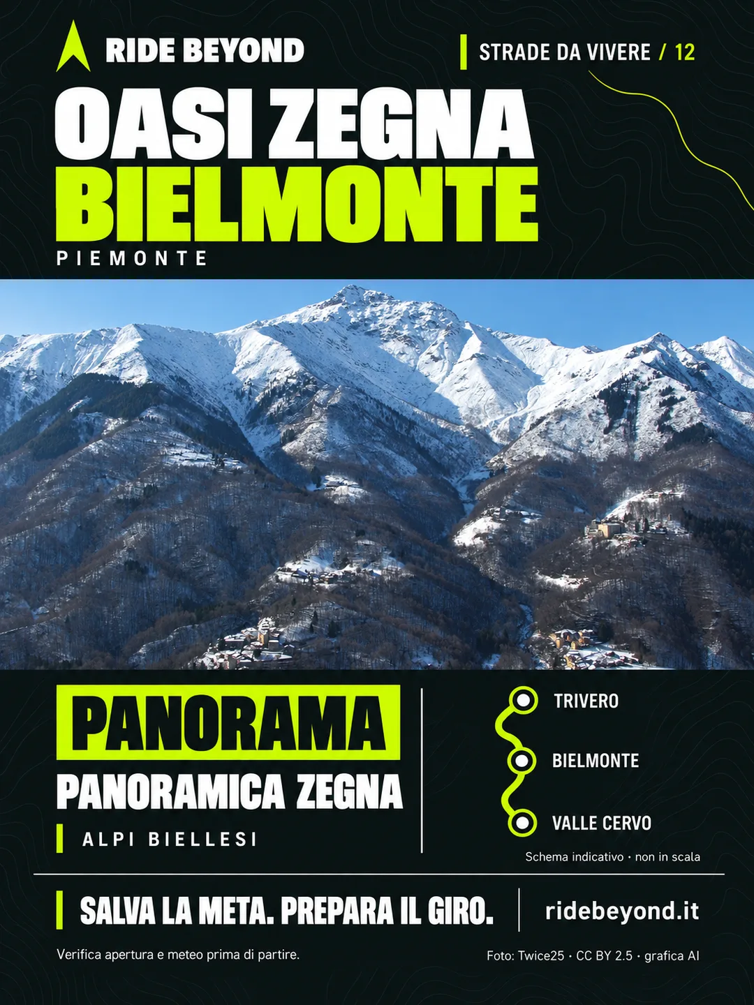 Grafica RIDE BEYOND · Bielmonte, Piemonte