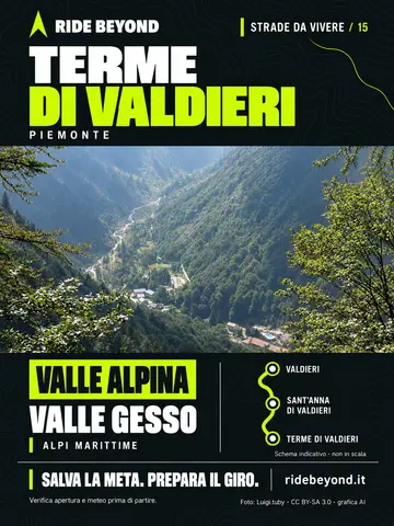 Grafica RIDE BEYOND · Terme di Valdieri