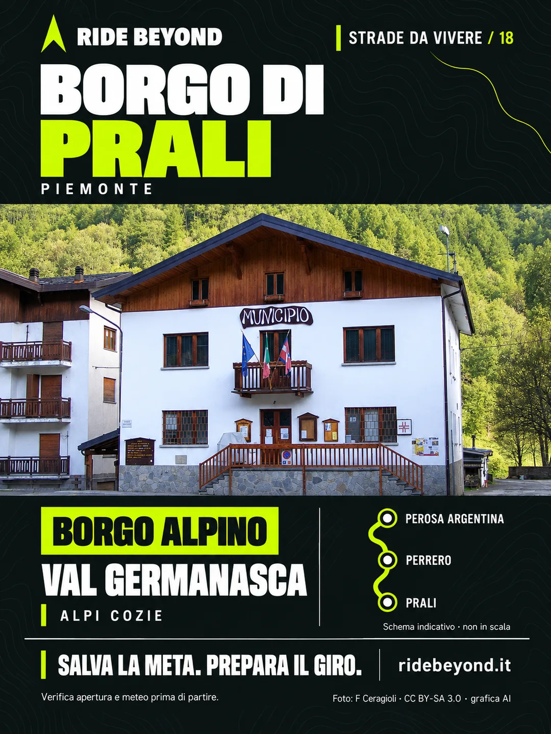 Grafica RIDE BEYOND · Prali, Piemonte