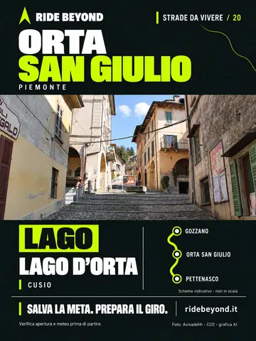 Grafica RIDE BEYOND · Orta San Giulio