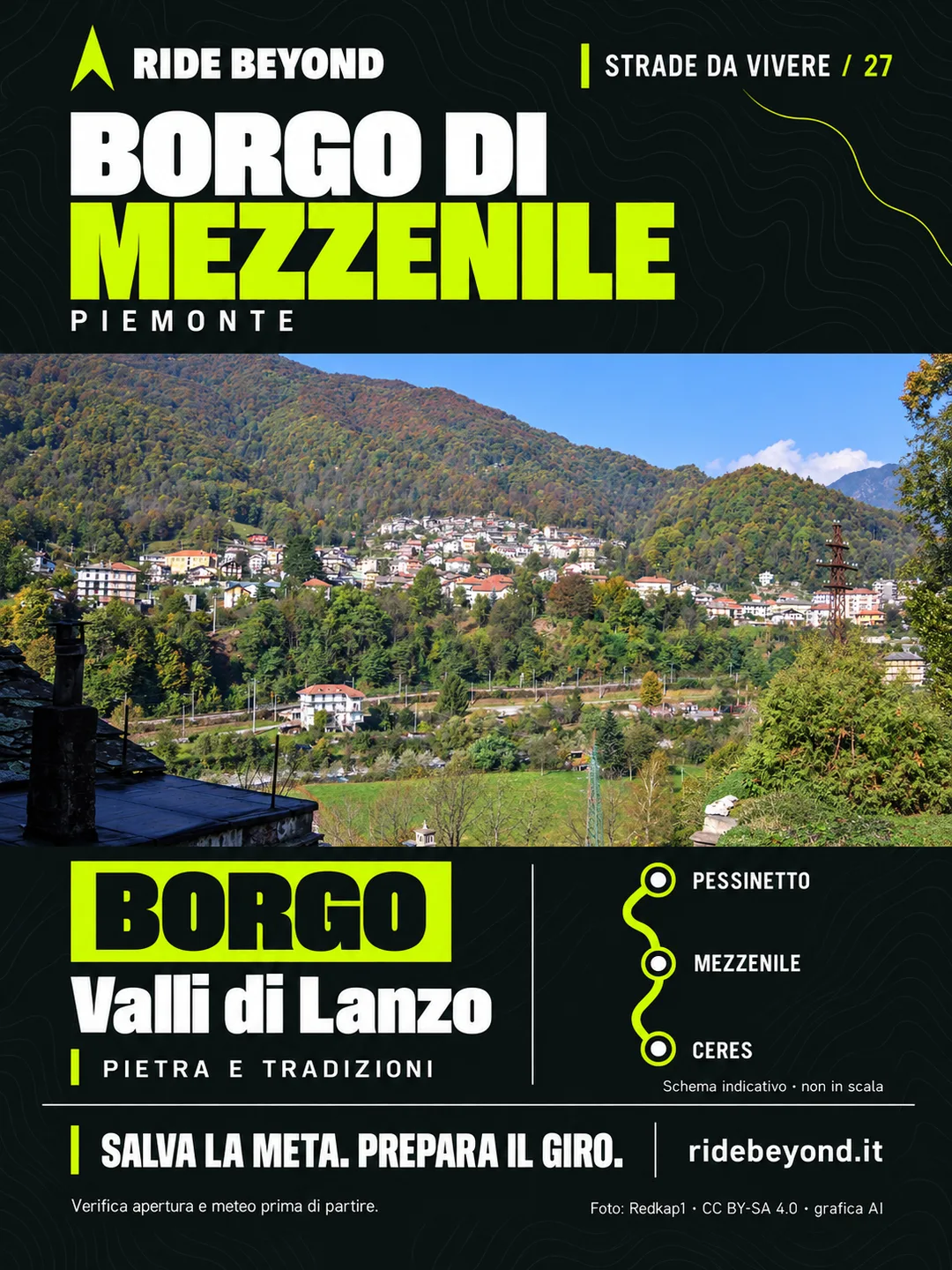 Grafica RIDE BEYOND · Mezzenile, Piemonte