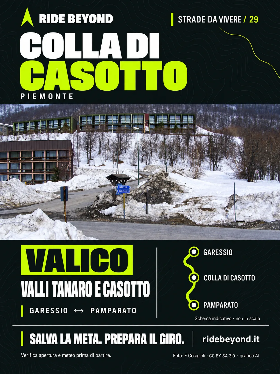 Grafica RIDE BEYOND · Colla di Casotto, Piemonte