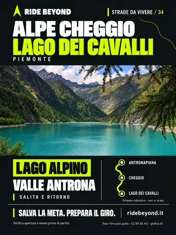 Grafica RIDE BEYOND · Alpe Cheggio · Lago dei Cavalli