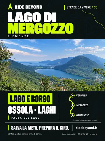 Grafica RIDE BEYOND · Lago di Mergozzo