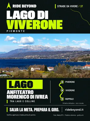 Grafica RIDE BEYOND · Lago di Viverone