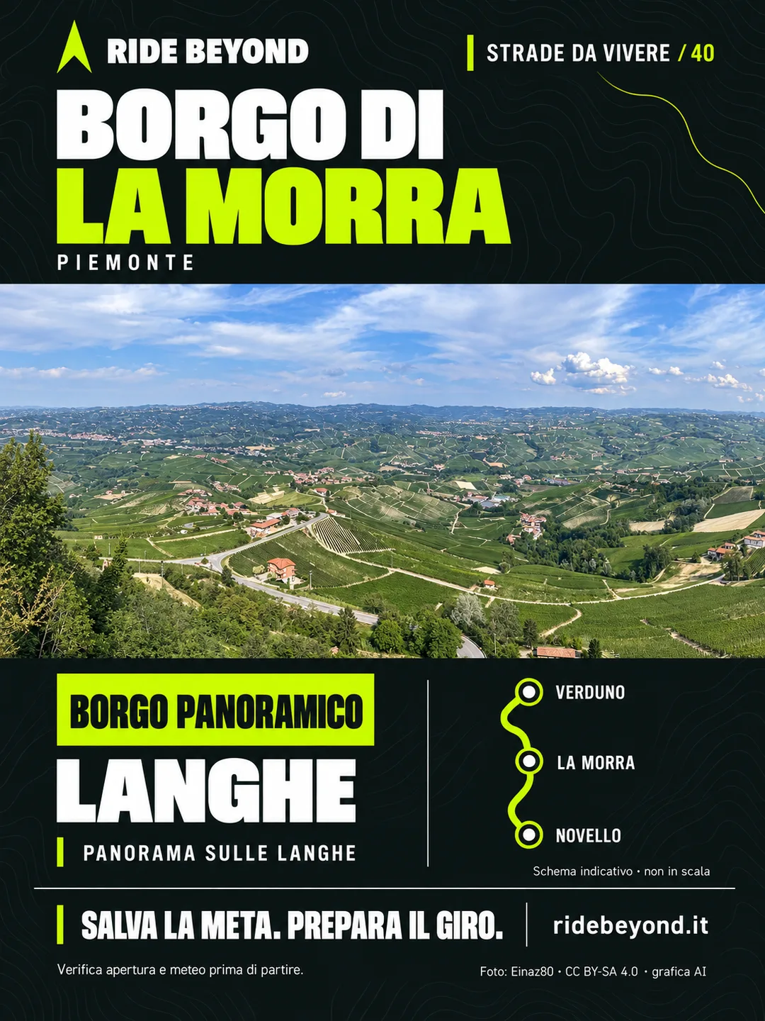 Grafica RIDE BEYOND · La Morra, Piemonte