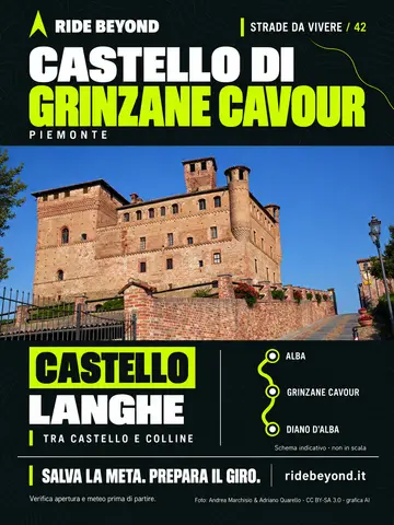 Grafica RIDE BEYOND · Castello di Grinzane Cavour