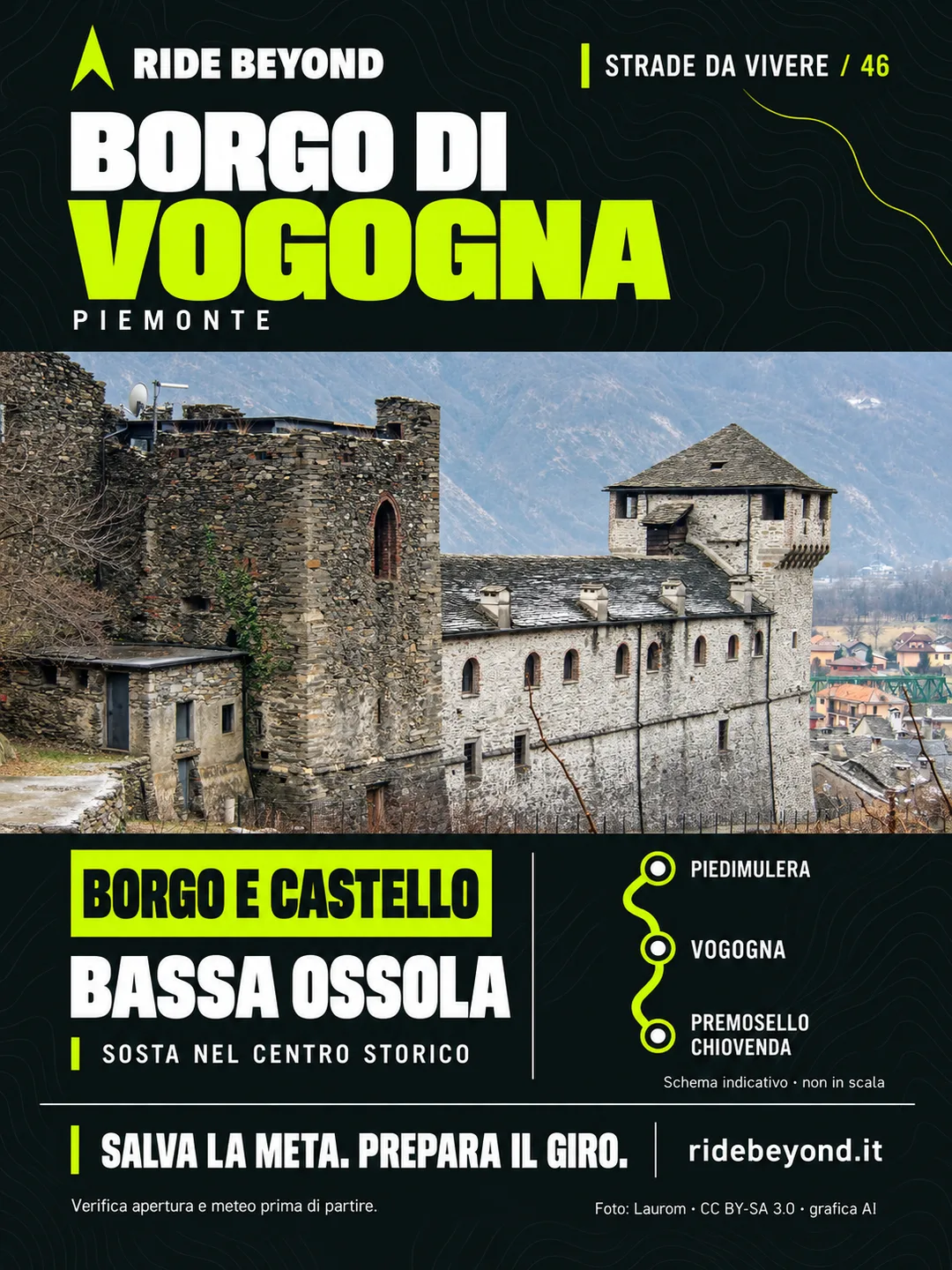 Grafica RIDE BEYOND · Vogogna, Piemonte