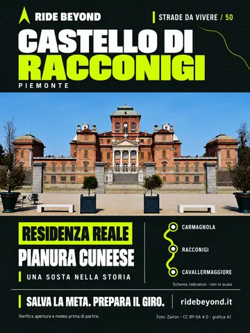 Grafica RIDE BEYOND · Castello di Racconigi
