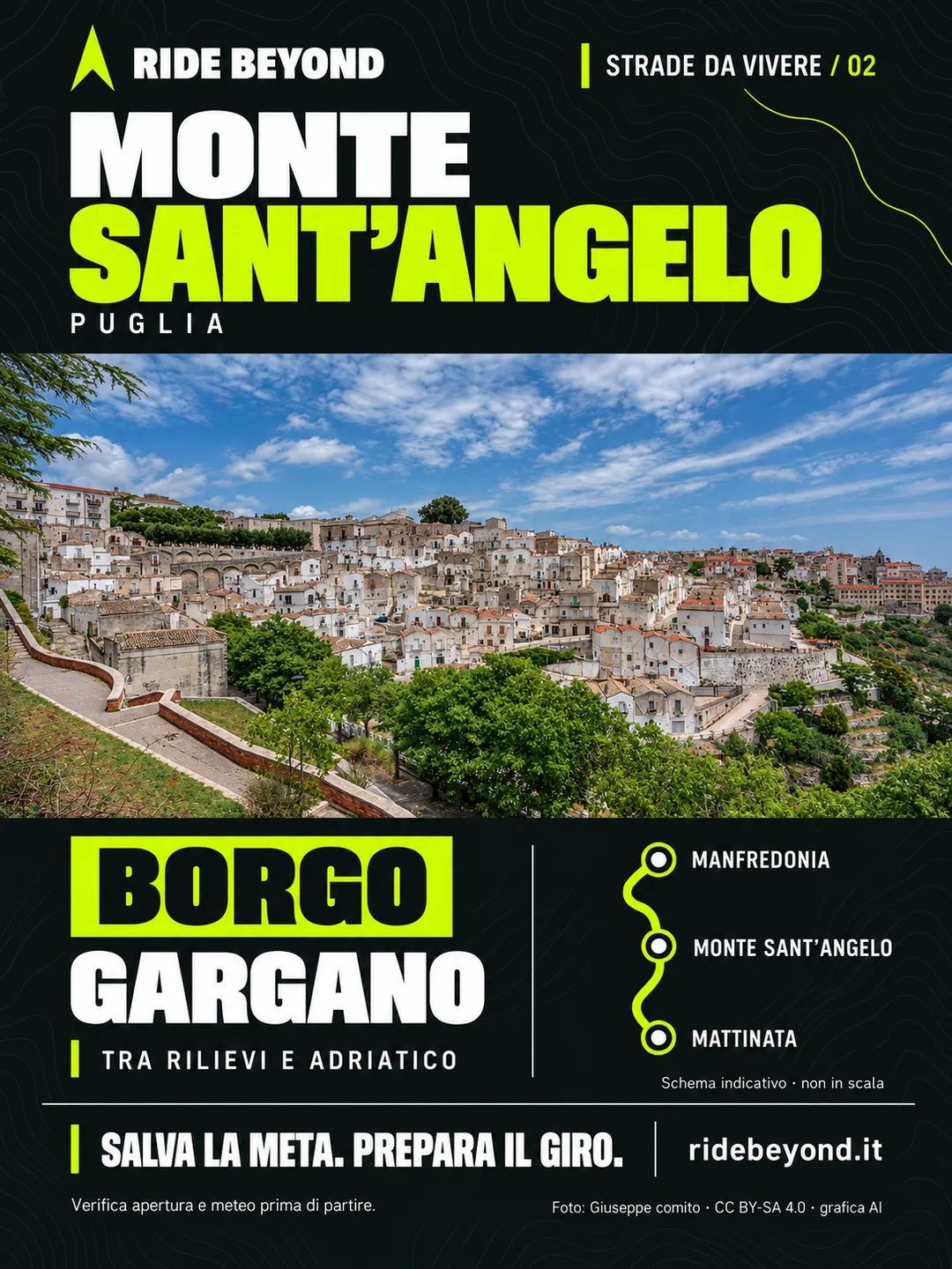Grafica RIDE BEYOND · Monte Sant’Angelo, Puglia