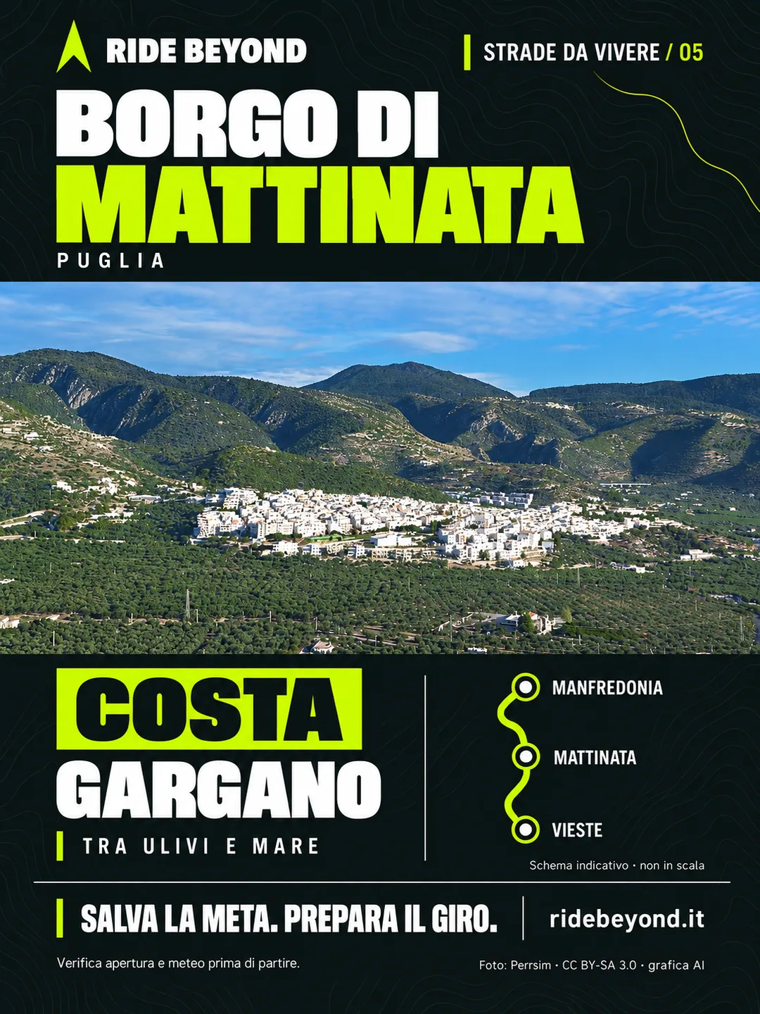 Grafica RIDE BEYOND · Mattinata, Puglia