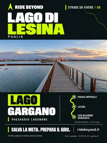 Grafica RIDE BEYOND · Lago di Lesina