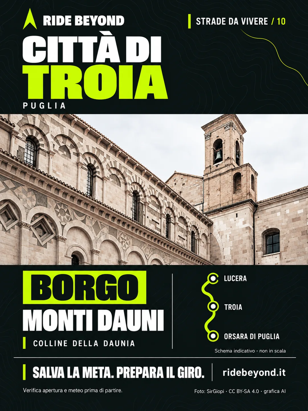 Grafica RIDE BEYOND · Troia, Puglia