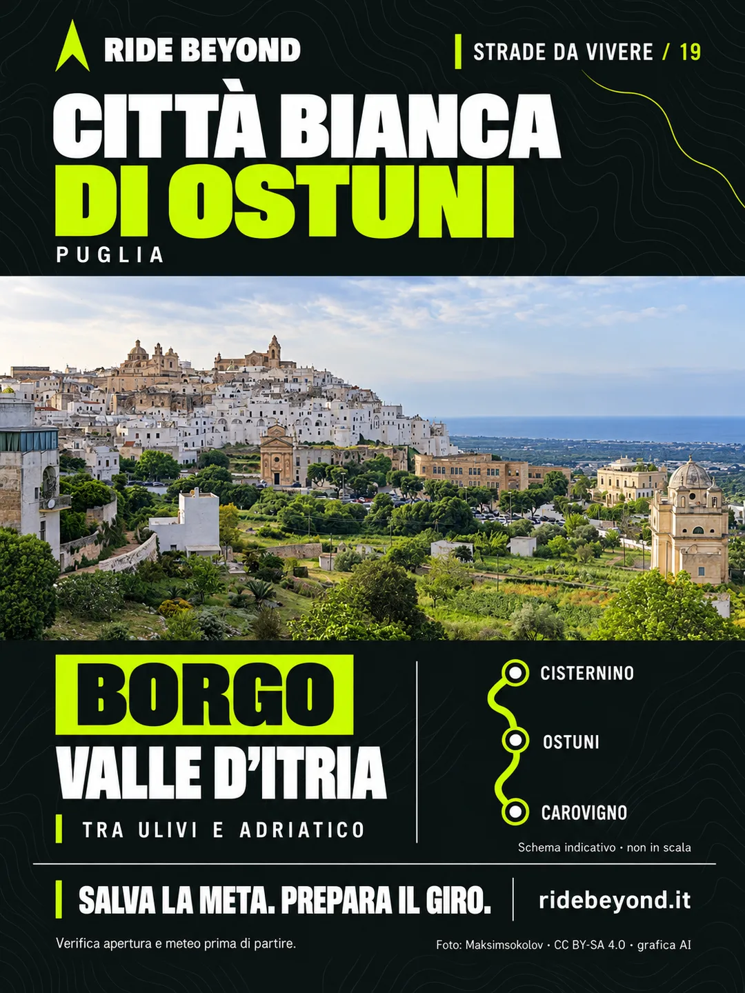 Grafica RIDE BEYOND · Ostuni, Puglia
