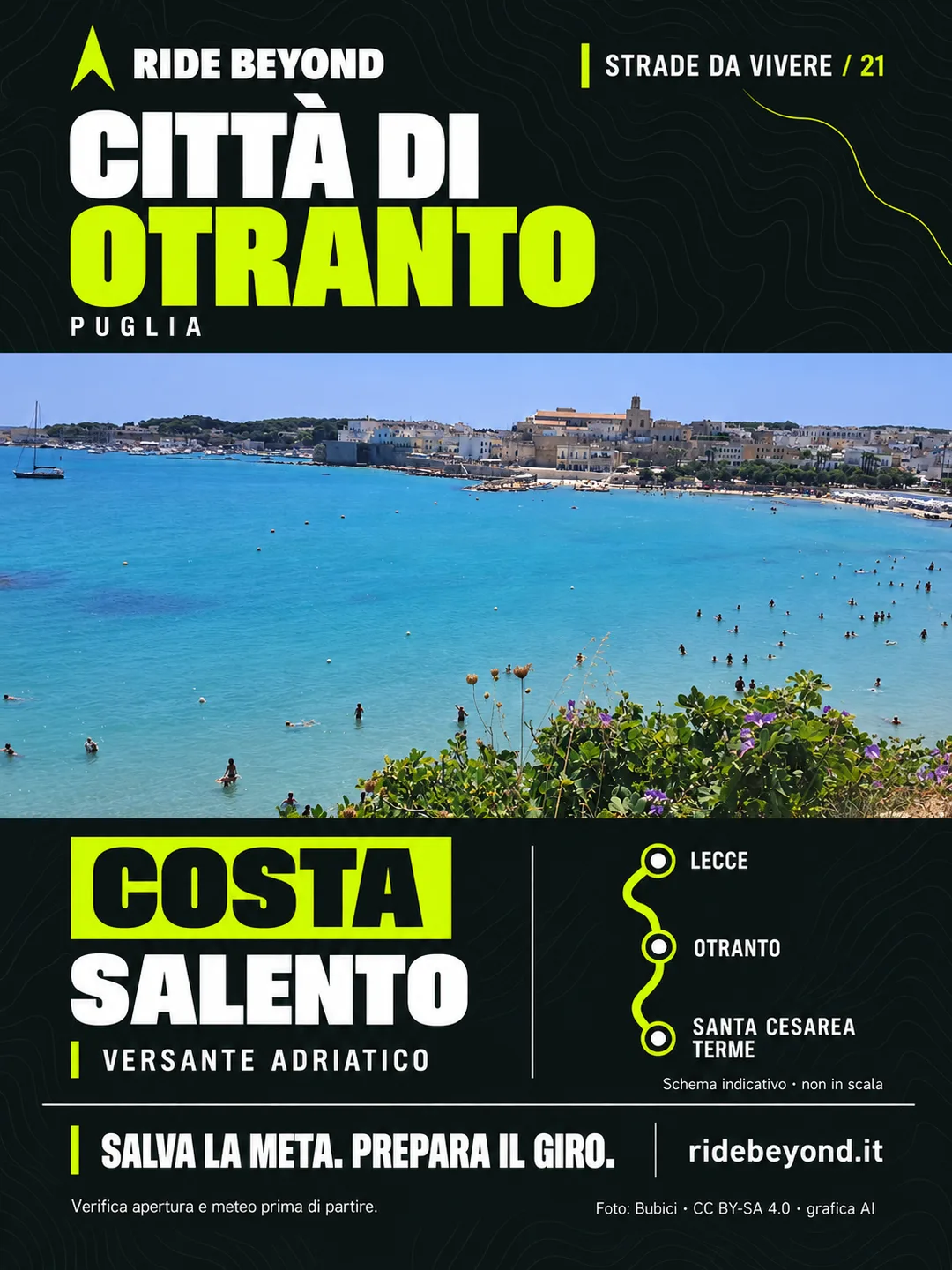 Grafica RIDE BEYOND · Otranto, Puglia