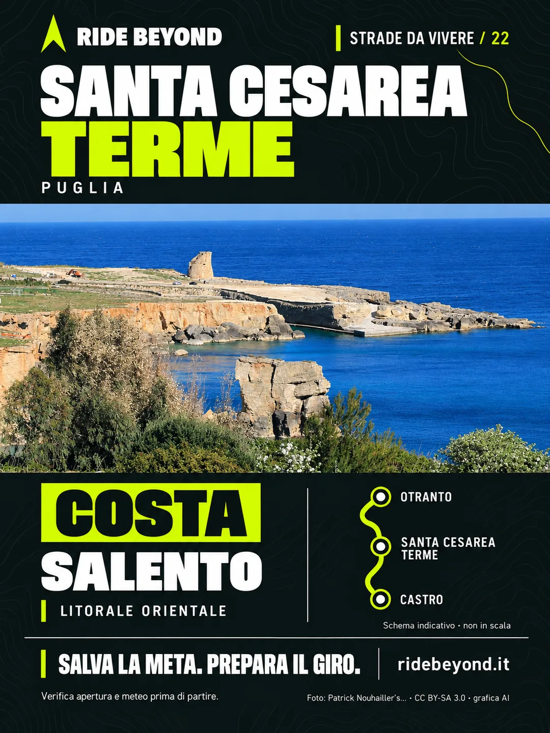 Grafica RIDE BEYOND · Santa Cesarea Terme, Puglia
