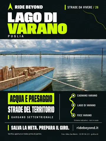 Grafica RIDE BEYOND · Lago di Varano