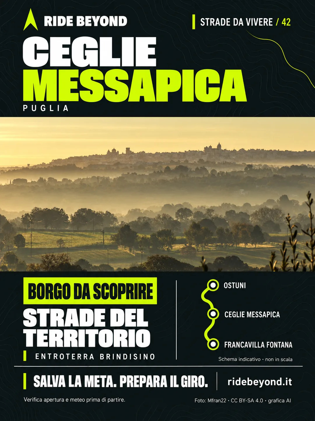 Grafica RIDE BEYOND · Ceglie Messapica, Puglia