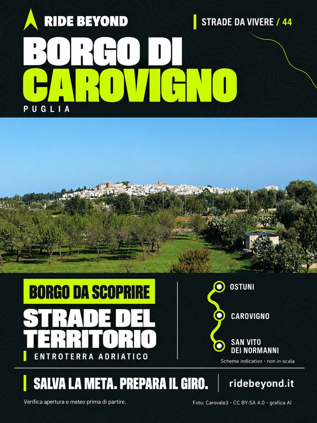 Grafica RIDE BEYOND · Carovigno, Puglia