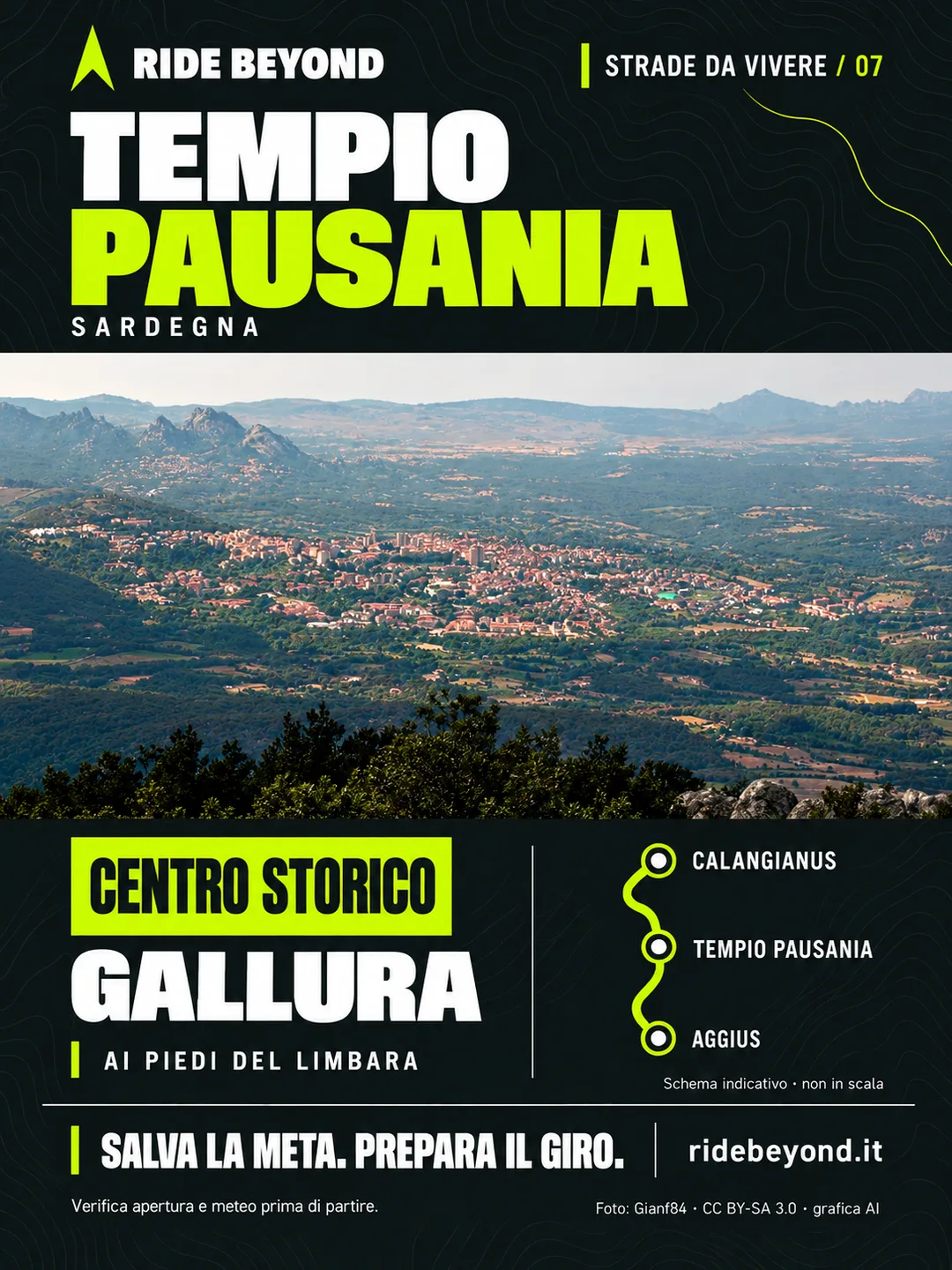 Grafica RIDE BEYOND · Tempio Pausania, Sardegna