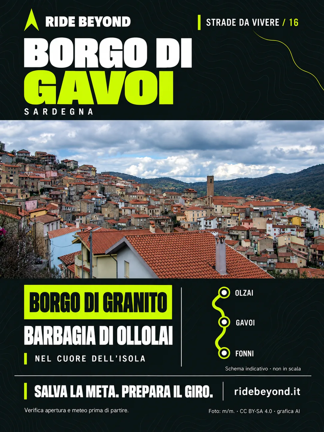 Grafica RIDE BEYOND · Gavoi, Sardegna