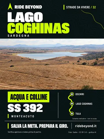 Grafica RIDE BEYOND · Lago Coghinas