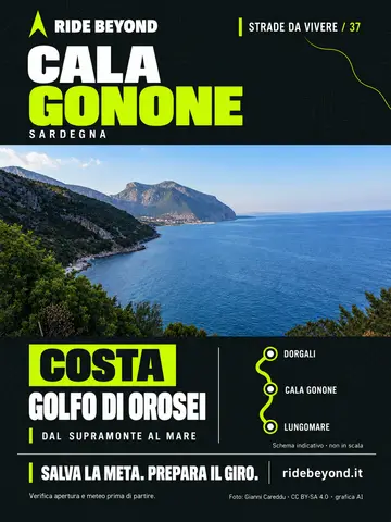 Grafica RIDE BEYOND · Cala Gonone