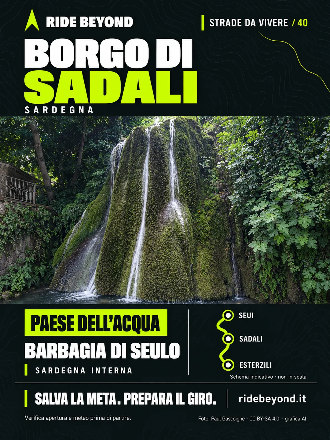 Grafica RIDE BEYOND · Sadali, Sardegna