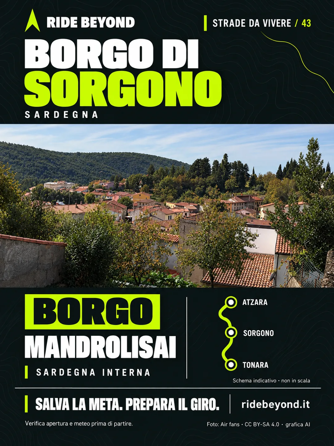 Grafica RIDE BEYOND · Sorgono, Sardegna