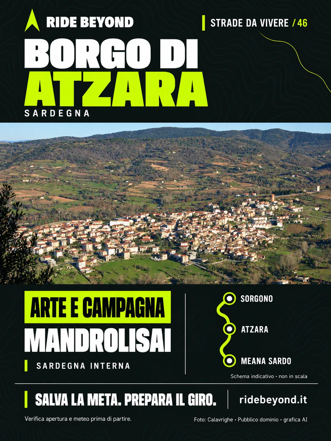 Grafica RIDE BEYOND · Atzara, Sardegna