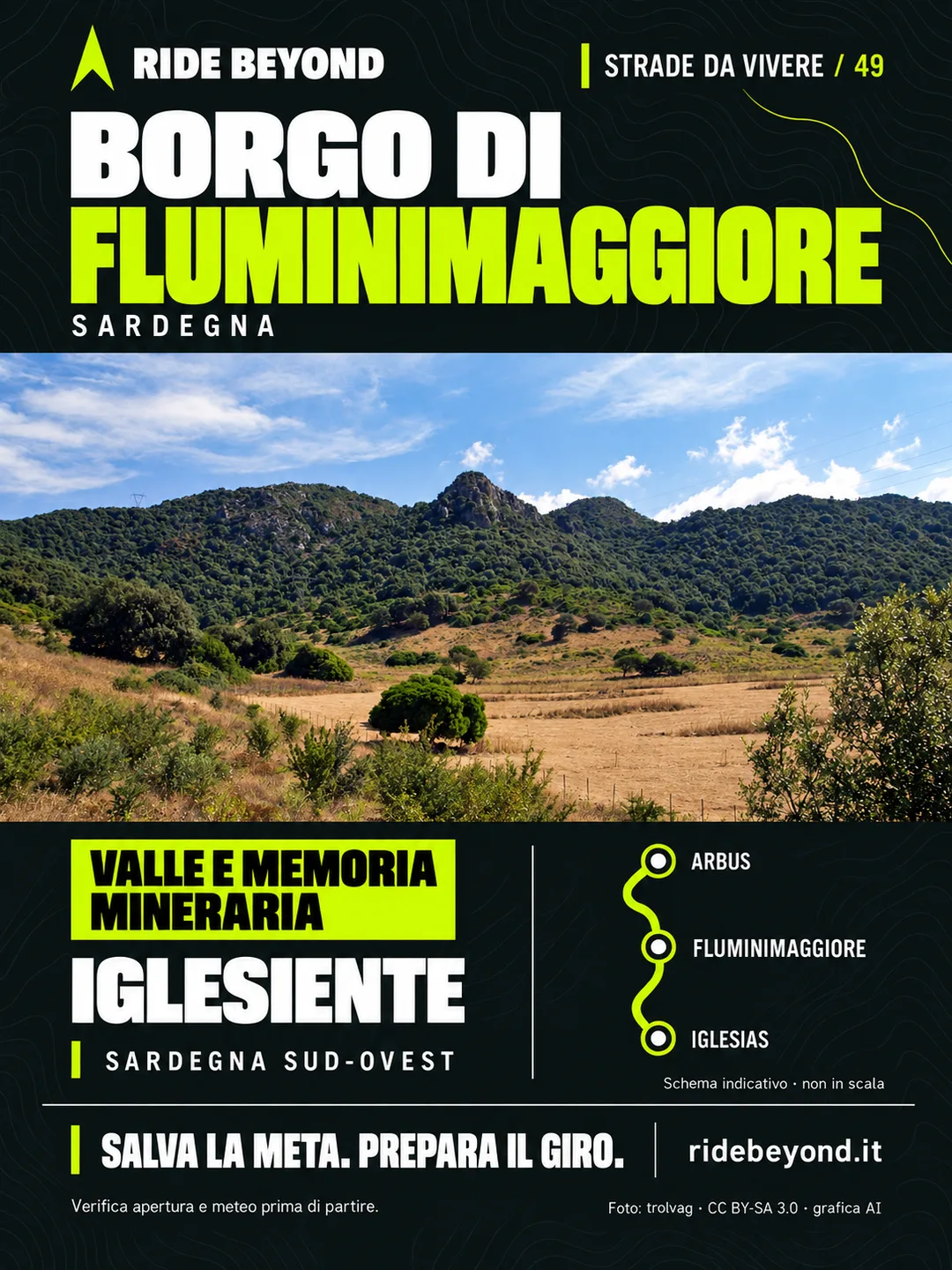 Grafica RIDE BEYOND · Fluminimaggiore, Sardegna