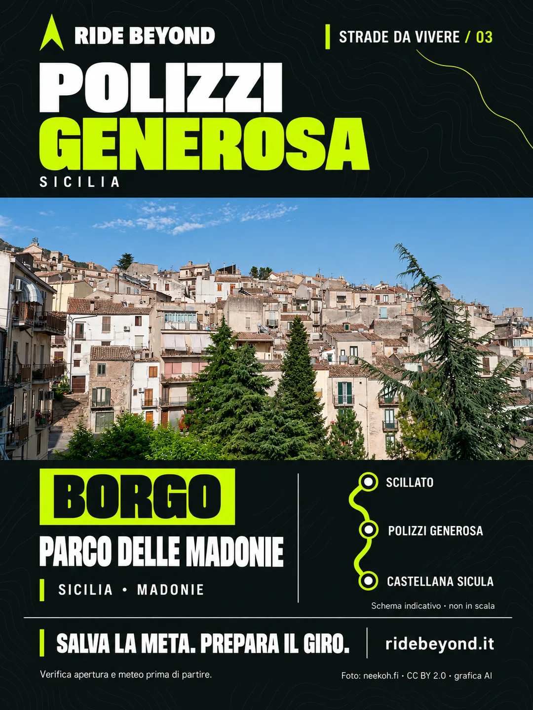 Grafica RIDE BEYOND · Polizzi Generosa, Sicilia