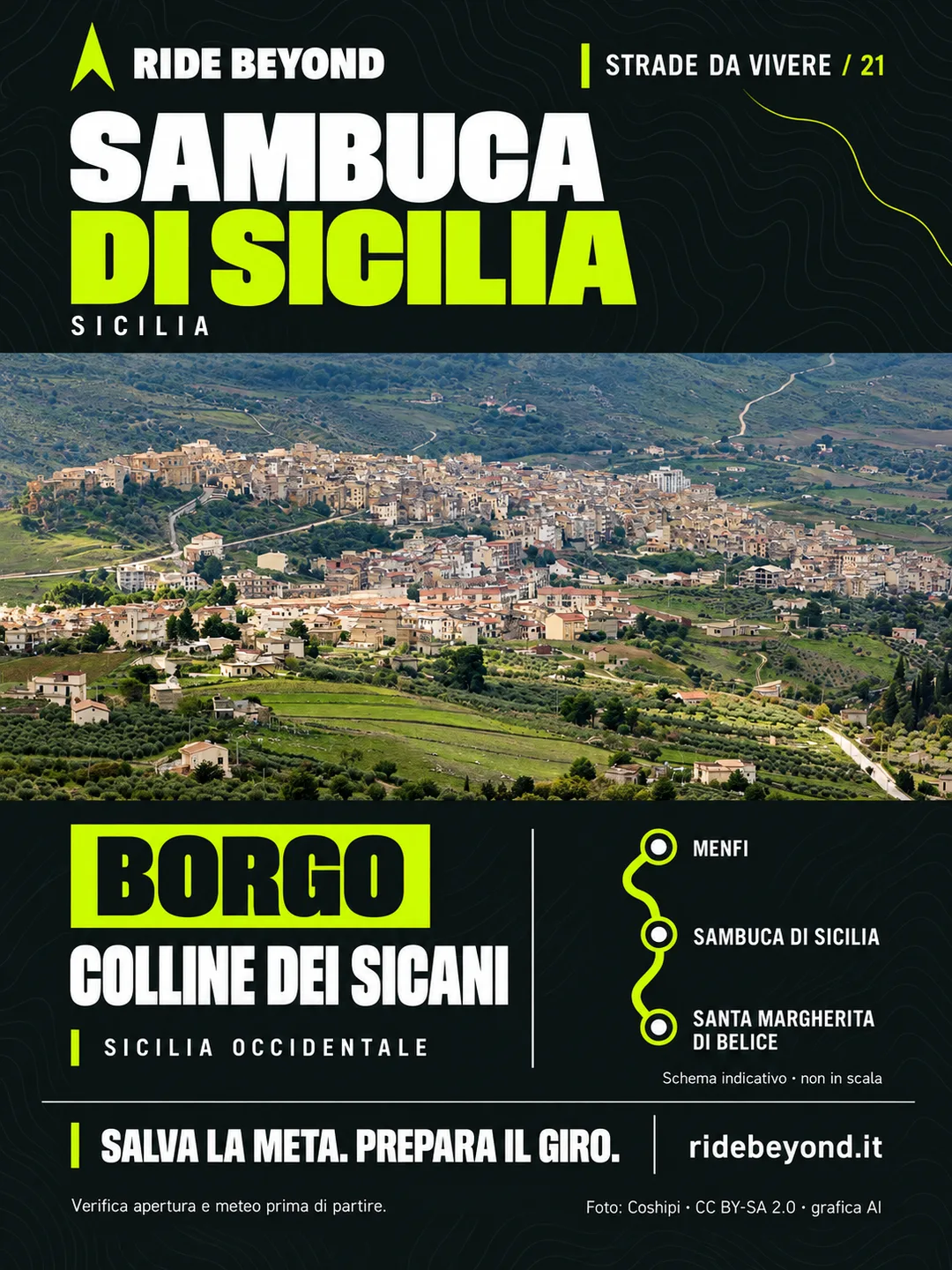 Grafica RIDE BEYOND · Sambuca di Sicilia, Sicilia