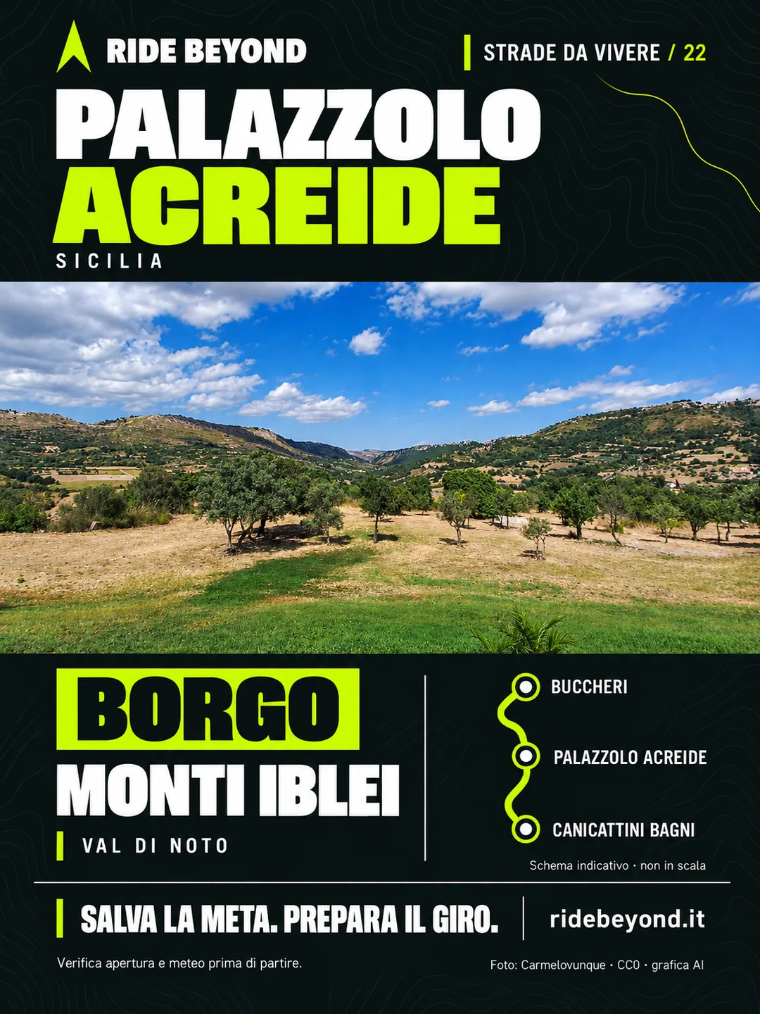 Grafica RIDE BEYOND · Palazzolo Acreide, Sicilia