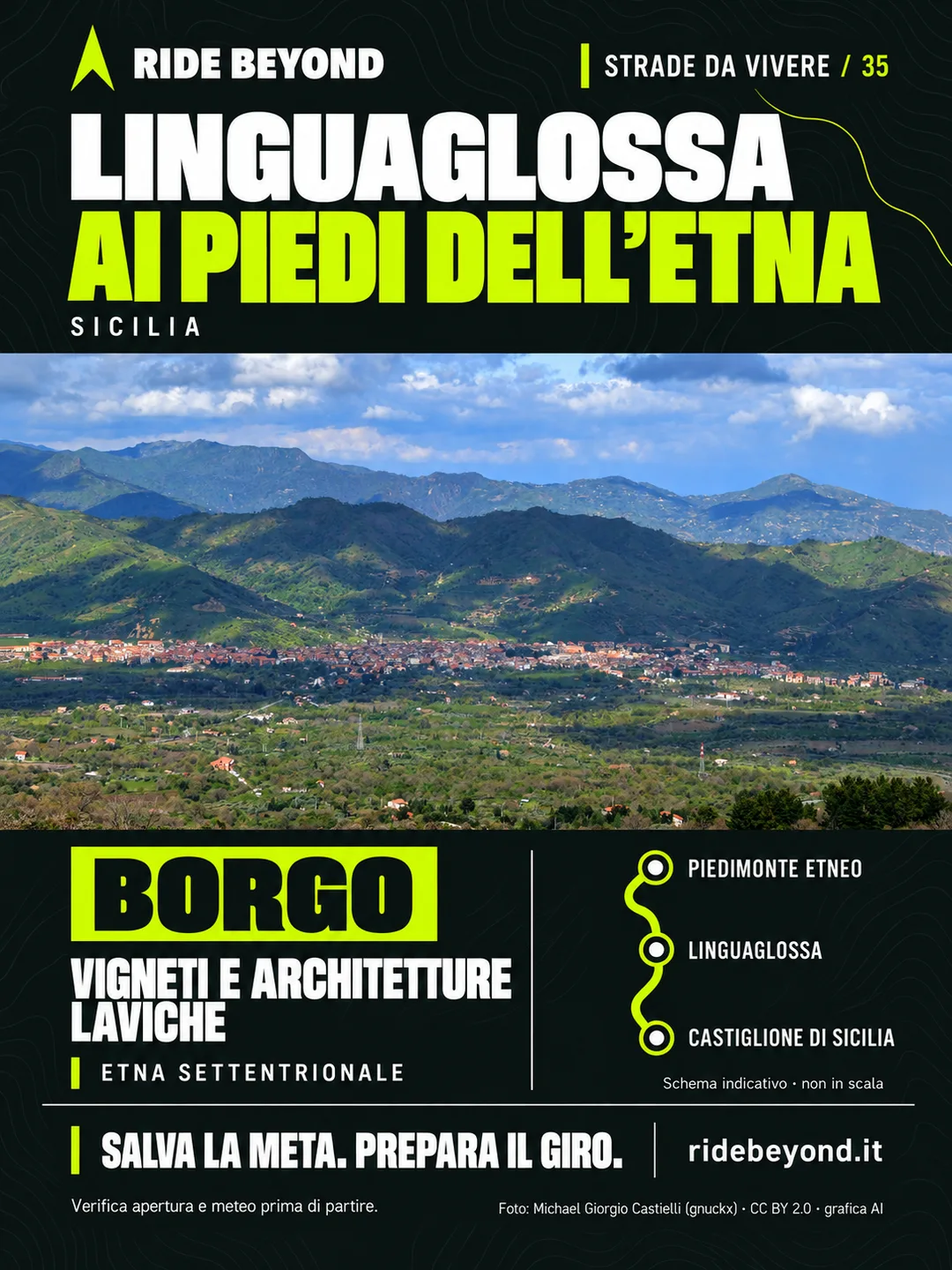 Grafica RIDE BEYOND · Linguaglossa, Sicilia