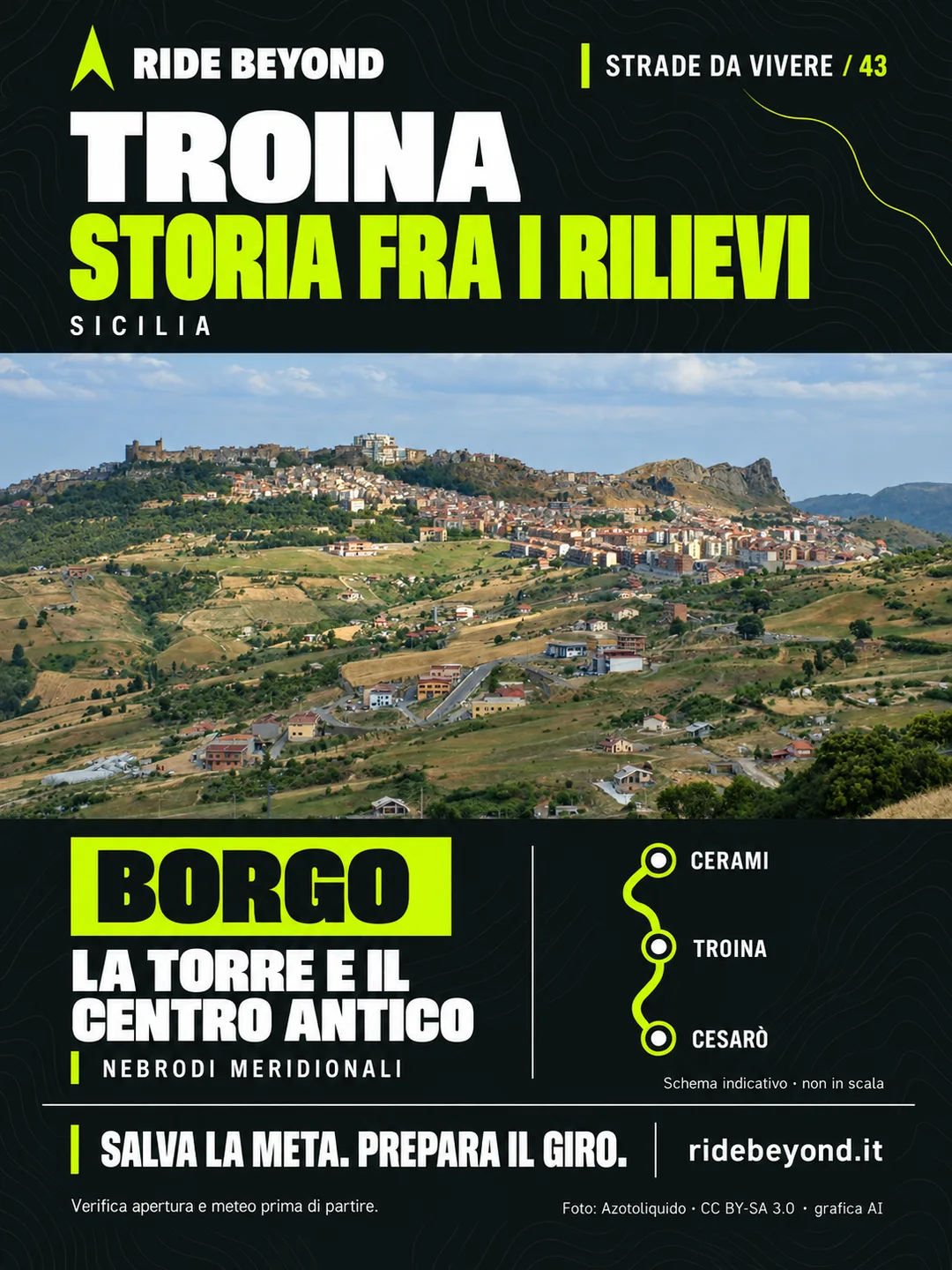 Grafica RIDE BEYOND · Troina, Sicilia