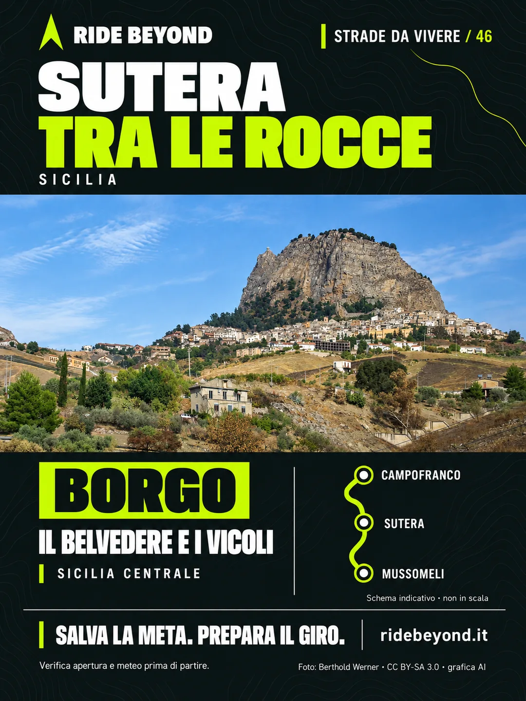 Grafica RIDE BEYOND · Sutera, Sicilia