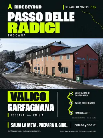 Grafica RIDE BEYOND · Passo delle Radici