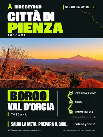 Grafica RIDE BEYOND · Pienza